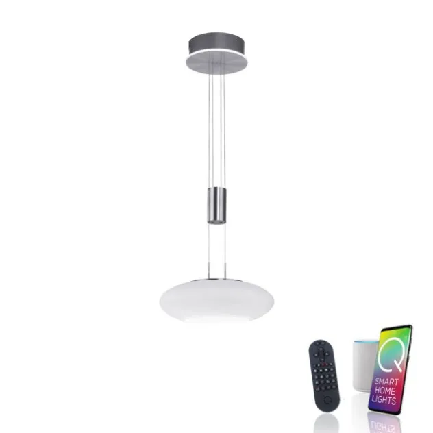 Paul Neuhaus, Q-ETIENNE, LED Pendelleuchte stahl, Smart Home