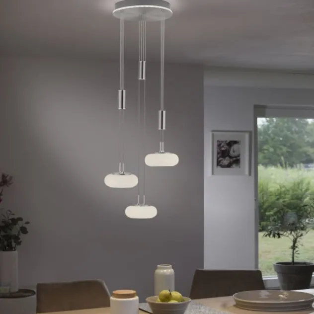Paul Neuhaus, Q-ETIENNE, LED Pendelleuchte stahl, Smart Home
