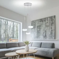 Paul Neuhaus, Q-ETIENNE, LED Pendelleuchte stahl, Smart Home