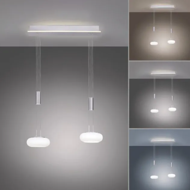 Paul Neuhaus, Q-ETIENNE, LED Pendelleuchte stahl, Smart Home