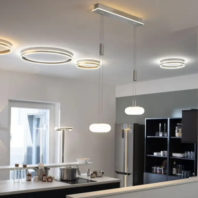 Paul Neuhaus, Q-ETIENNE, LED Pendelleuchte stahl, Smart Home