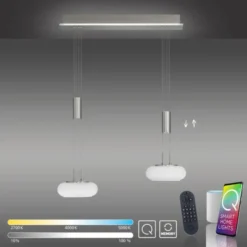 Paul Neuhaus, Q-ETIENNE, LED Pendelleuchte stahl, Smart Home