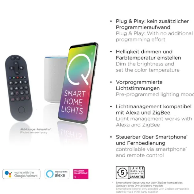 Paul Neuhaus Q ETIENNE Pendelleuchte Smart Home messingfarbig 2 flammig