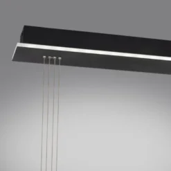 Paul Neuhaus Q ETIENNE Pendelleuchte Smart Home schwarz länglich 2 flammig