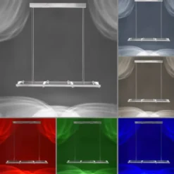 Paul Neuhaus, Q-FISHEYE, LED-Pendelleuchte, silber, dimmbar, Smart Home