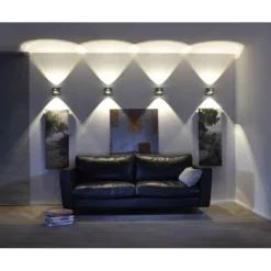 Paul Neuhaus, Q-FISHEYE, LED-Wandleuchte, dimmbar, Linse, Smart Home