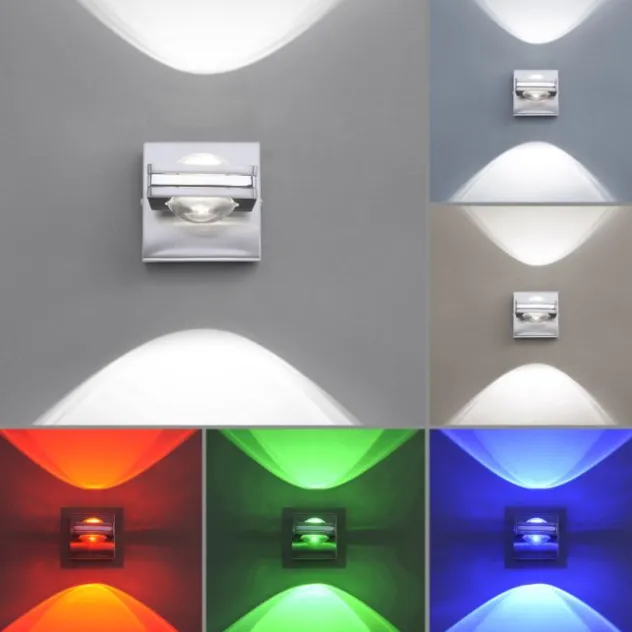 Paul Neuhaus, Q-FISHEYE, LED-Wandleuchte, dimmbar, Linse, Smart Home