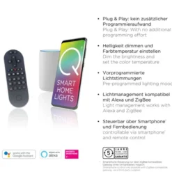 Paul Neuhaus, Q-FRAMELESS, LED-Panel, 45x45cm, weiß, rahmenlos, Smart Home