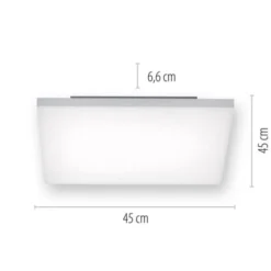 Paul Neuhaus, Q-FRAMELESS, LED-Panel, 45x45cm, weiß, rahmenlos, Smart Home