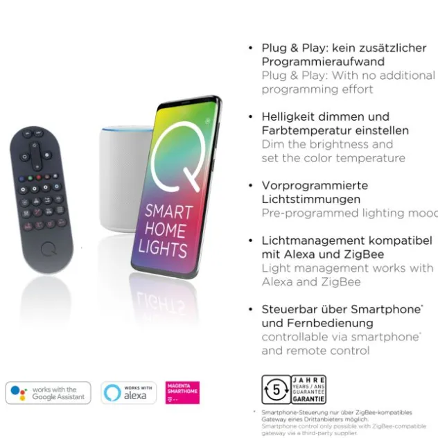 Paul Neuhaus, Q-FRAMELESS, LED-Panel,120x30cm, Smart Home