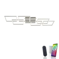 Paul Neuhaus, Q-INIGO, LED-Deckenleuchte, stahl, Smart Home