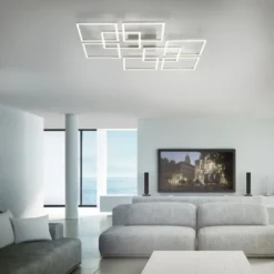Paul Neuhaus, Q-INIGO, LED-Deckenleuchte, stahl, Smart Home
