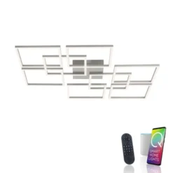 Paul Neuhaus, Q-INIGO, LED-Deckenleuchte, stahl, Smart Home