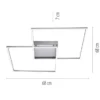 Paul Neuhaus, Q-INIGO, LED-Deckenleuchte, CCT, silber, dimmbar, Smart Home