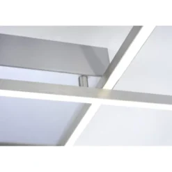 Paul Neuhaus, Q-INIGO, LED-Deckenleuchte, CCT, silber, dimmbar, Smart Home