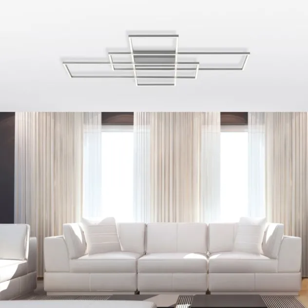 Paul Neuhaus, Q-INIGO, 100x75cm, LED-Deckenleuchte, dimmbar, Smart Home