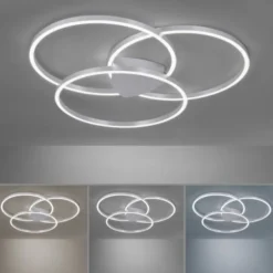 Paul Neuhaus, Q-KATE, LED-Deckenleuchte, 3 Leuchtringe, Smart Home