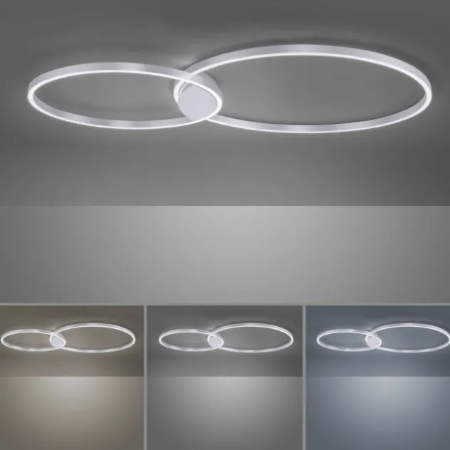Paul Neuhaus, Q-KATE, LED-Deckenleuchte, CCT, modern, dimmbar, Smart Home