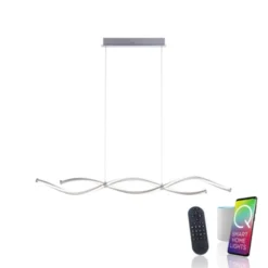 Paul Neuhaus, Q-MALINA, LED-Pendelleuchte, Wellen Design, modern, Smart Home