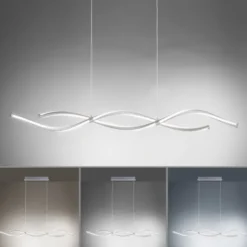 Paul Neuhaus, Q-MALINA, LED-Pendelleuchte, Wellen Design, modern, Smart Home