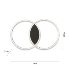 Paul Neuhaus Q MARKO LED Deckenleuchte Smart Home rund schwarz dimmbar RGB