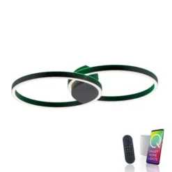 Paul Neuhaus Q MARKO LED Deckenleuchte Smart Home rund schwarz dimmbar RGB