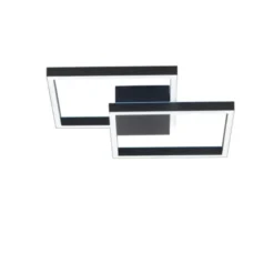 Paul Neuhaus Q MARKO LED Deckenleuchte Smart Home eckig schwarz dimmbar RGB