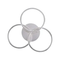 Paul Neuhaus, Q-NEVIO, LED-Deckenleuchte, 3-flg, silber, CCT, Smart Home