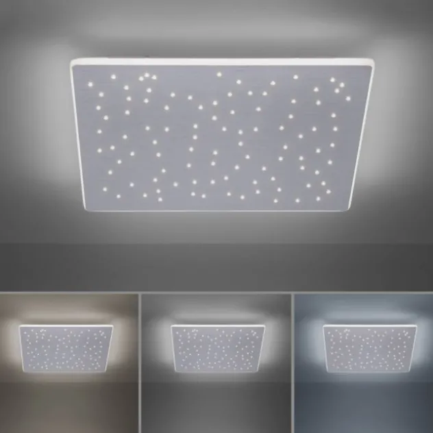 Paul Neuhaus, Q-NIGHTSKY, LED-Deckenleuchte, 60x60 cm, Smart Home