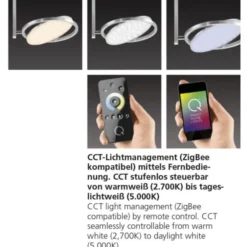 Paul Neuhaus, Q-ORBIT,Led-Deckenleuchte, CCT, dimmbar, Smart-Home, (Auslauf)