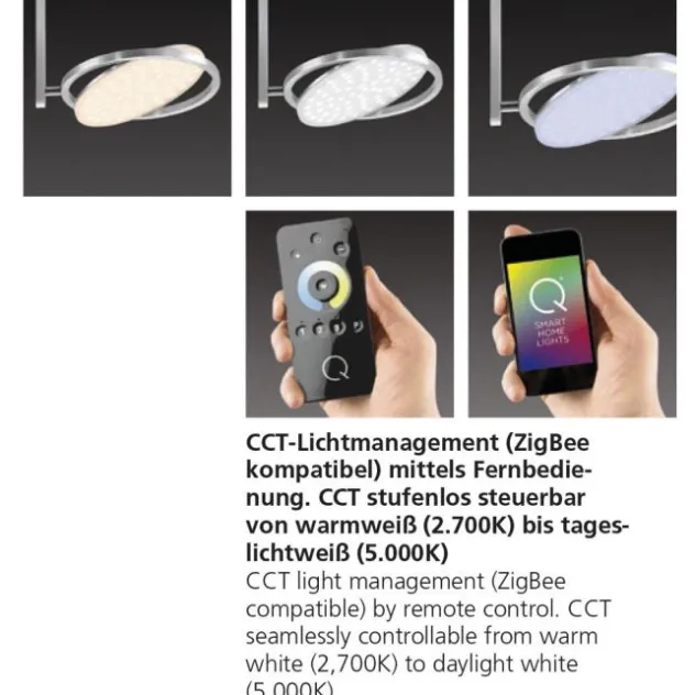 Paul Neuhaus, Q-ORBIT,Led-Deckenleuchte, CCT, dimmbar, Smart-Home, (Auslauf)
