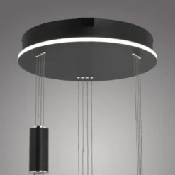 Paul Neuhaus Q Pendelleuchte Smart Home schwarz rund 3 flammig