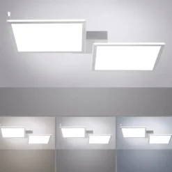 Paul Neuhaus, Q-ROSA, LED-Deckenleuchte, CCT, stahlfarben, Smart Home
