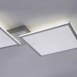 Paul Neuhaus, Q-ROSA, LED-Deckenleuchte, CCT, stahlfarben, Smart Home