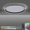 Paul Neuhaus,Q-VITO, LED-Deckenleuchte, anthrazit, Ø 79cm, rund, Smart Home
