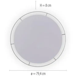 Paul Neuhaus,Q-VITO, LED-Deckenleuchte, anthrazit, Ø 79cm, rund, Smart Home
