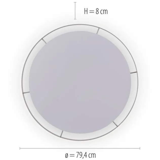Paul Neuhaus,Q-VITO, LED-Deckenleuchte, anthrazit, Ø 79cm, rund, Smart Home
