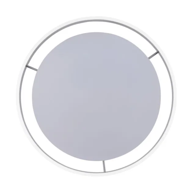Paul Neuhaus, Q-VITO, LED-Deckenleuchte, Ø 59cm, stahlfarben, Smart Home