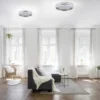 Paul Neuhaus, Q-VITO, LED-Deckenleuchte, Ø 40cm, stahlfarben, rund, Smart Home