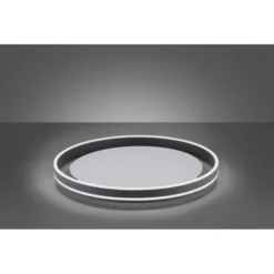 Paul Neuhaus, Q-VITO, LED-Deckenleuchte, anthrazit, Ø 59cm, rund, Smart Home