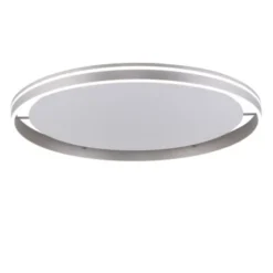 Paul Neuhaus, Q-VITO, LED-Deckenlampe, Ø 79cm, stahlfarben, rund, Smart Home