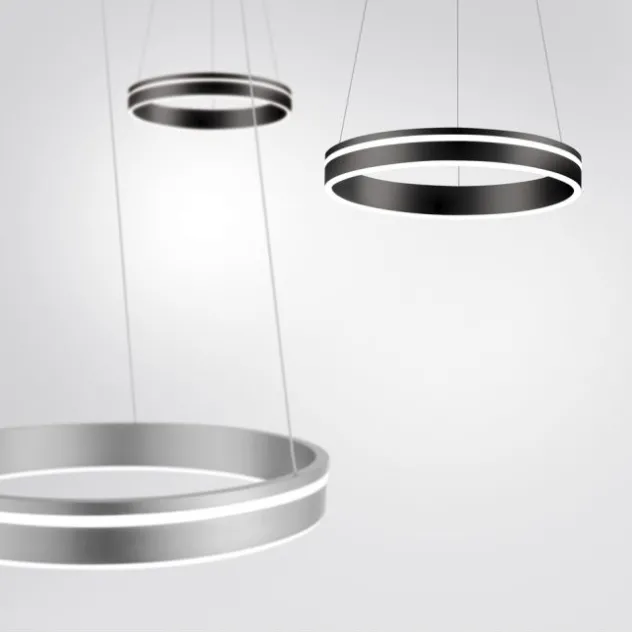 Paul Neuhaus, Q-VITO, LED-Pendelleuchte, anthrazit, Ø 59cm, dimmbar, Smart Home