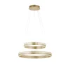 Paul Neuhaus Q VITO LED Pendelleuchte Smart Home messing matt rund doppel Ring Fernbedienung