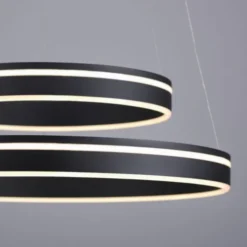Paul Neuhaus Q VITO LED Pendellampe Smart Home anthrazit rund doppel Ring