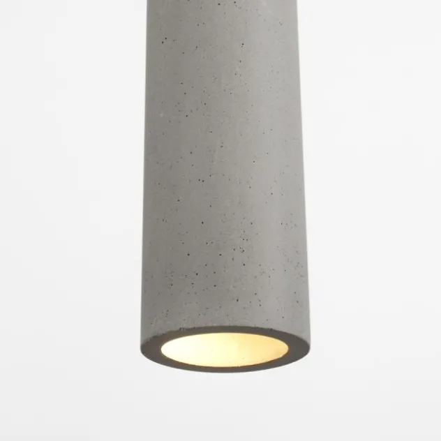 Pendelleuchte, betonfarben, GU10, Innenleuchte, 4-flammig