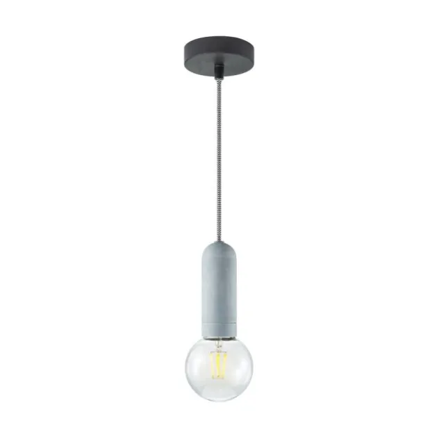 Pendelleuchte, Betonoptik, E27 Fassung, Industrial Stil, höhenverstellbar
