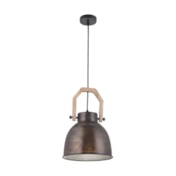Pendelleuchte, braun, rustikal, Industrial Stil, modern, E27 Fassung