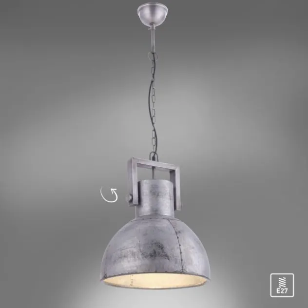 Pendelleuchte, Eisen, E27, Ø40cm, Industrial Stil, Vintage Look, rustikal