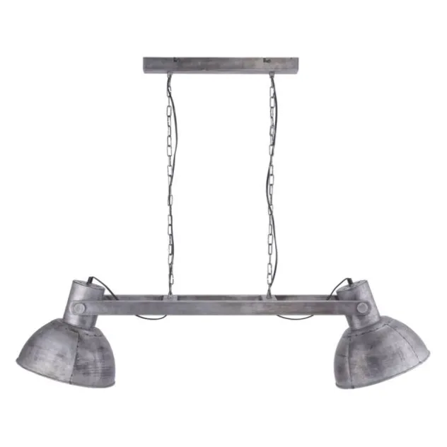 Pendelleuchte, Eisen,Industrial Stil, E27, 2flg., schwenkbar, Vintage