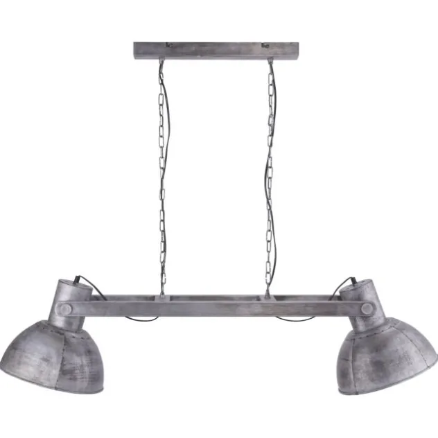 Pendelleuchte, Eisen,Industrial Stil, E27, 2flg., schwenkbar, Vintage